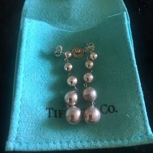 Sterling Dangle Bead Earrings